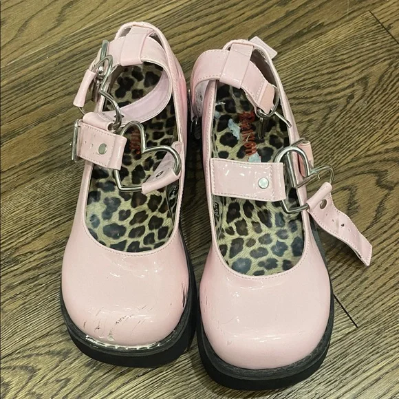 Demonia pink platform Mary Jane’s - Picture 1 of 3